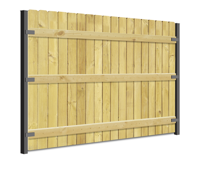 Postmaster post black color variation for wood fences