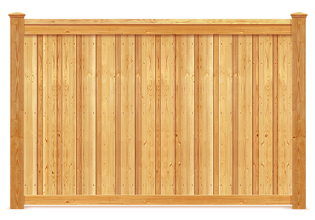 Buffalo Grove IL cap and trim style wood fence