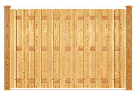 Glenview IL Shadowbox style wood fence